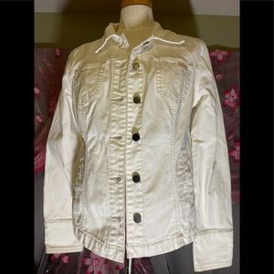 Calvin Klein White jean jacket